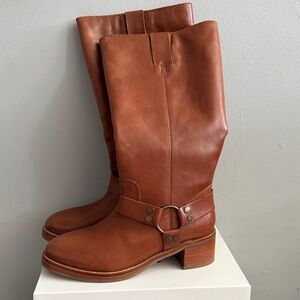 Frye Camryn tall harness Boots 9.5